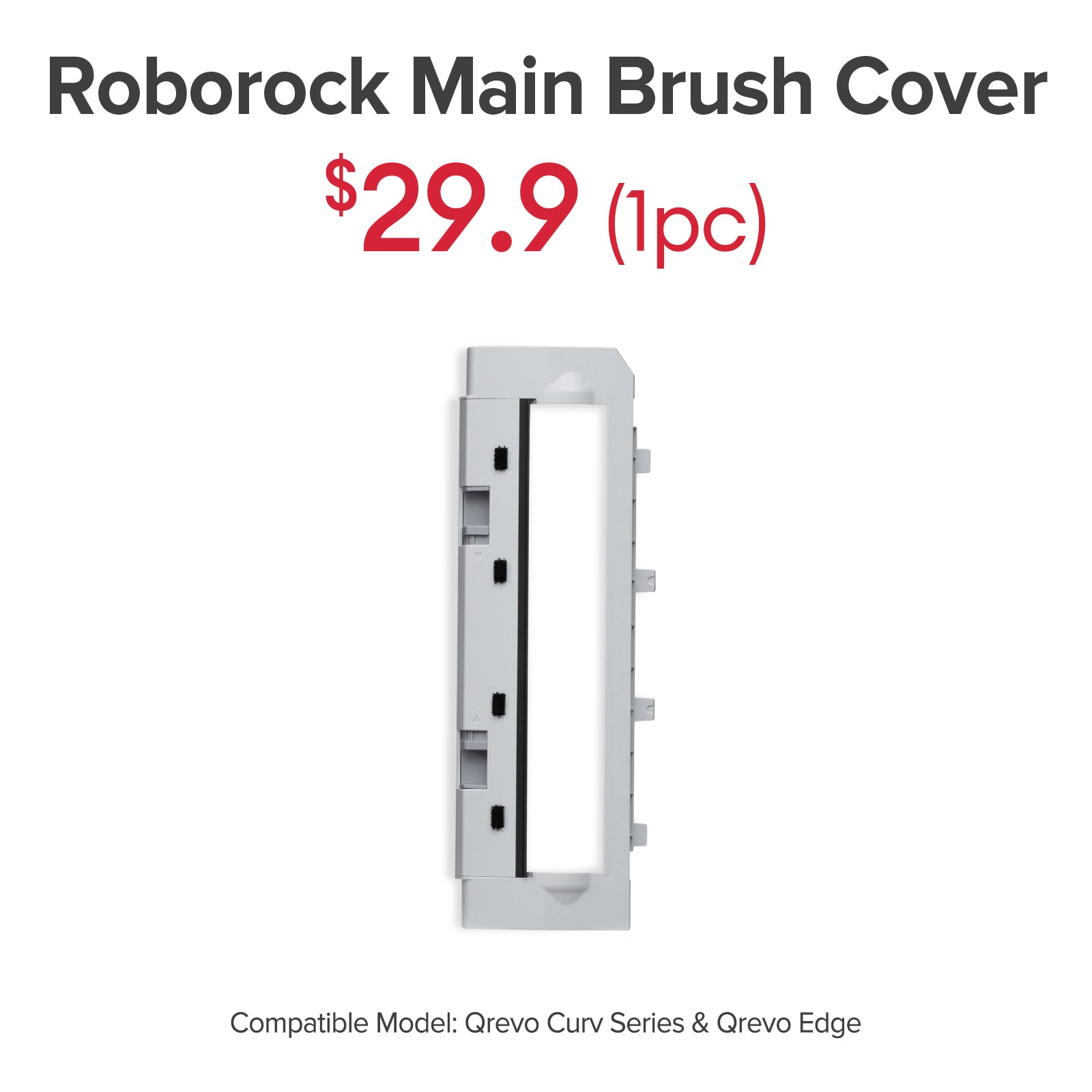 Main Brush Cover for Roborock Qrevo Curv Series, Qrevo Edge