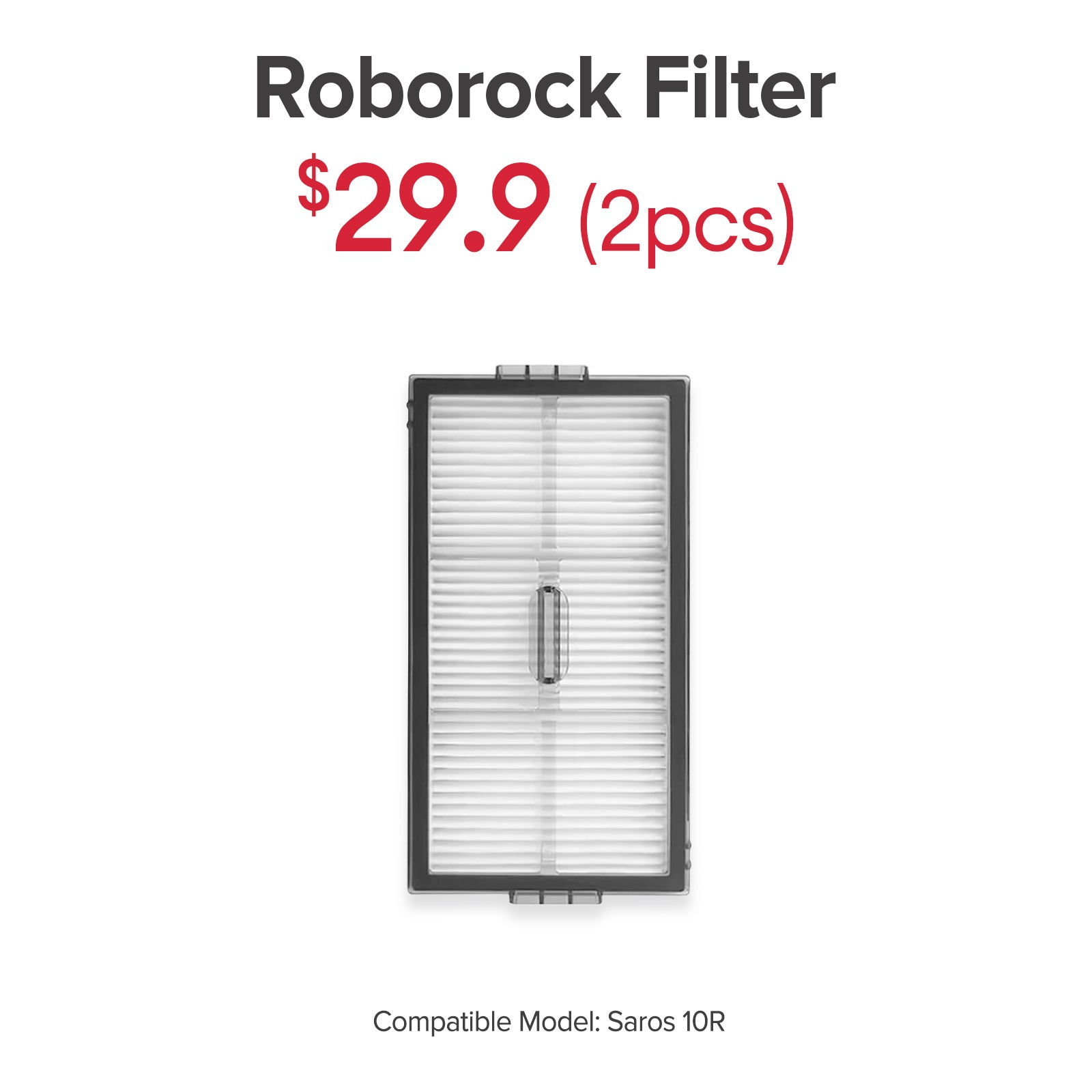 Filter for Roborock Saros 10R