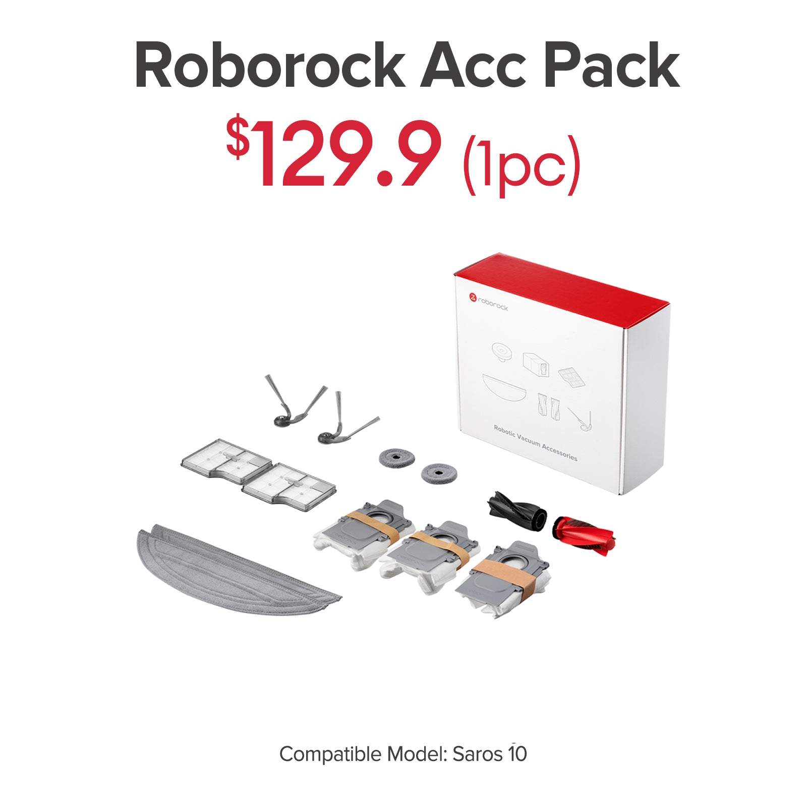 Roborock Accessories Pack for Saros 10/Saros 10 R&D