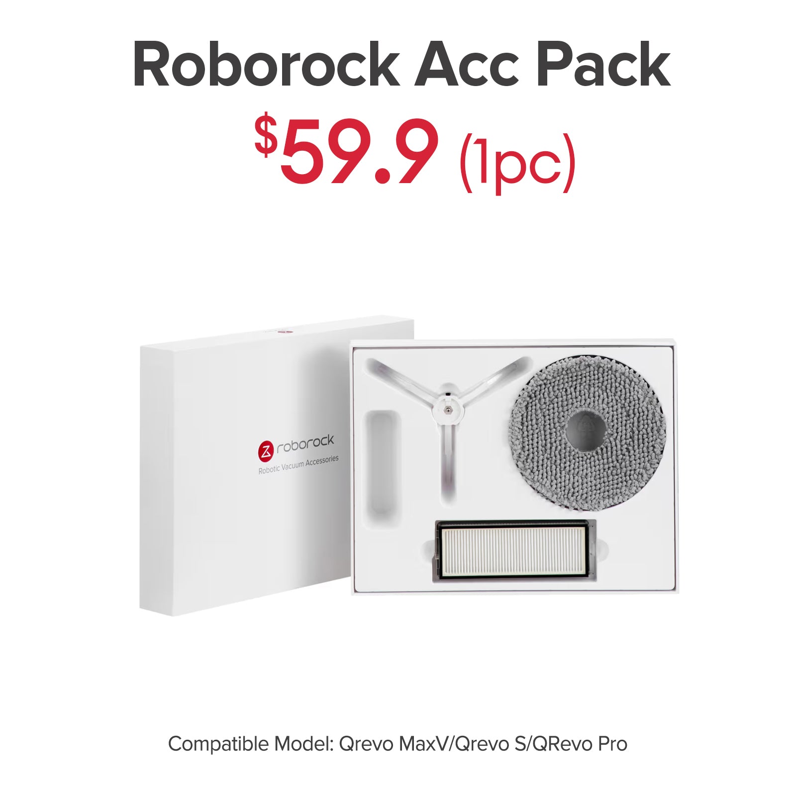 Roborock Accessories Pack for Qrevo MaxV/Qrevo S/Qrevo Pro