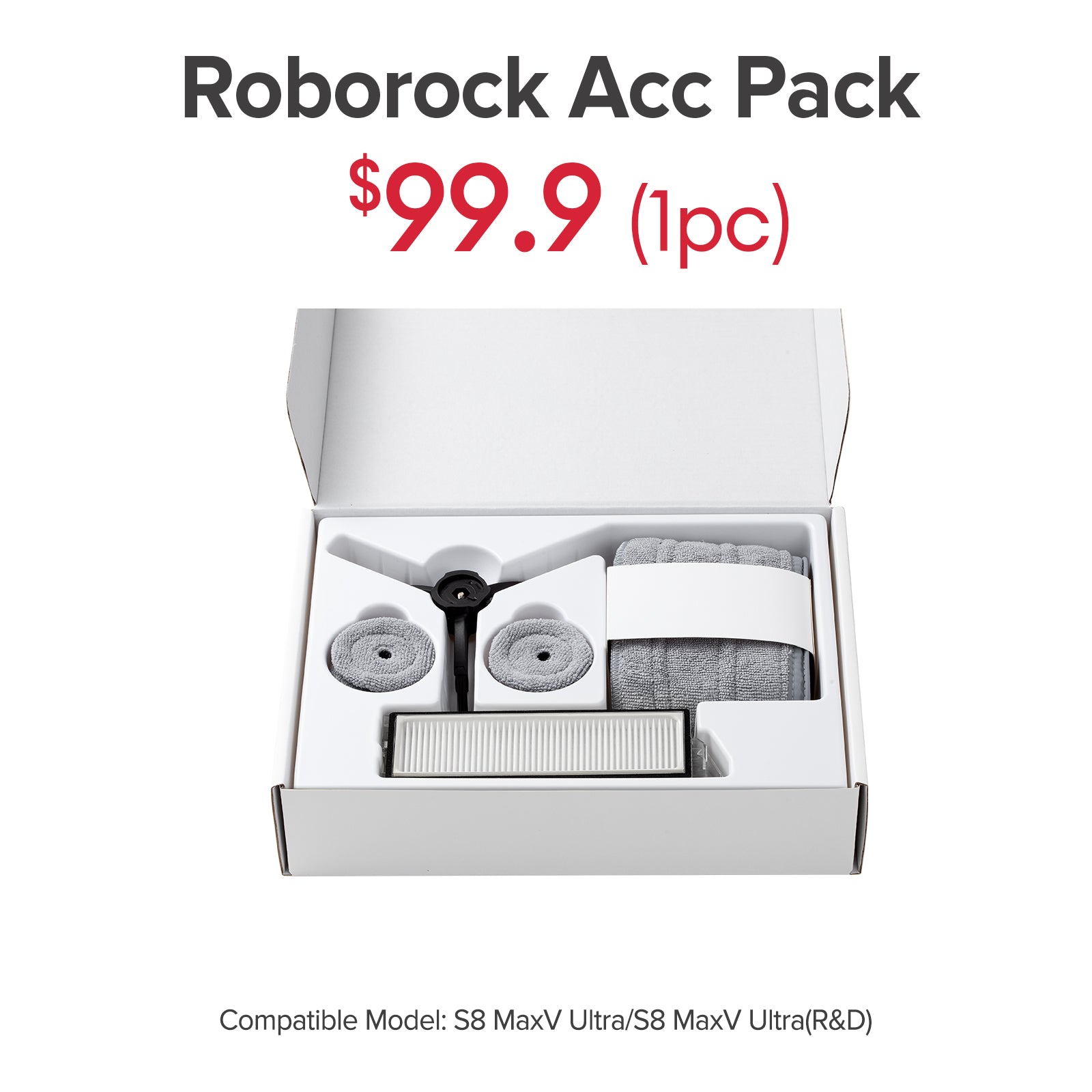 Roborock Accessories Pack for S8 MaxV Ultra/S8 MaxV Ultra(R&D)