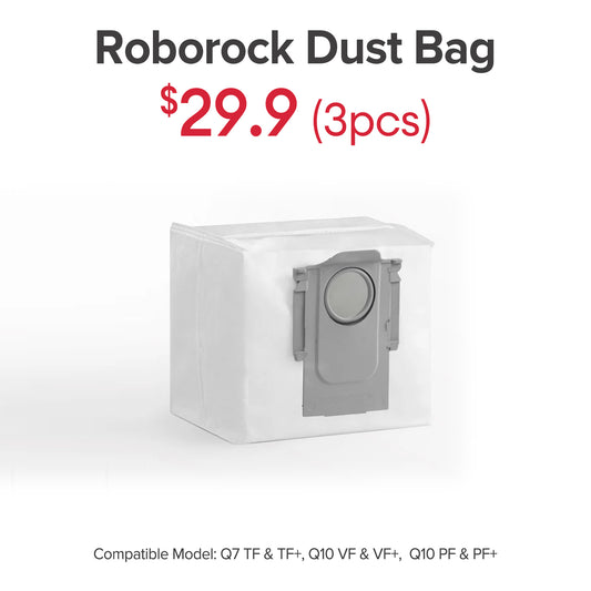 Dust Bag for Roborock Q7 TF, Q7 TF+, Q10 VF, Q10 VF+, Q10 PF, Q10 PF+