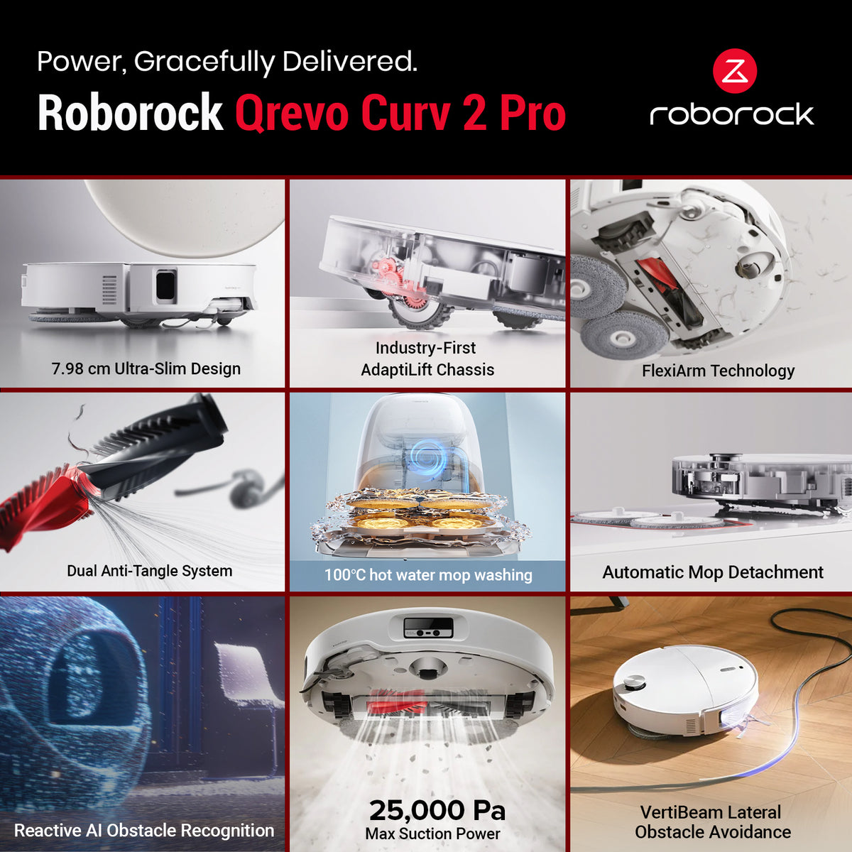 9.18 Auction Roborock Curv 2 Pro - Demo Set