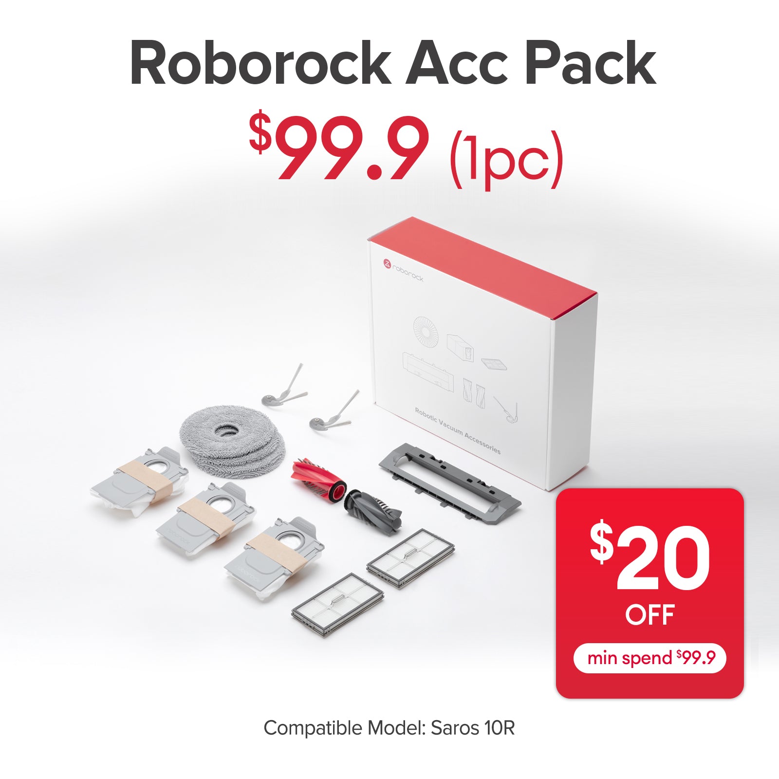 Roborock Accessories Pack for Saros 10R
