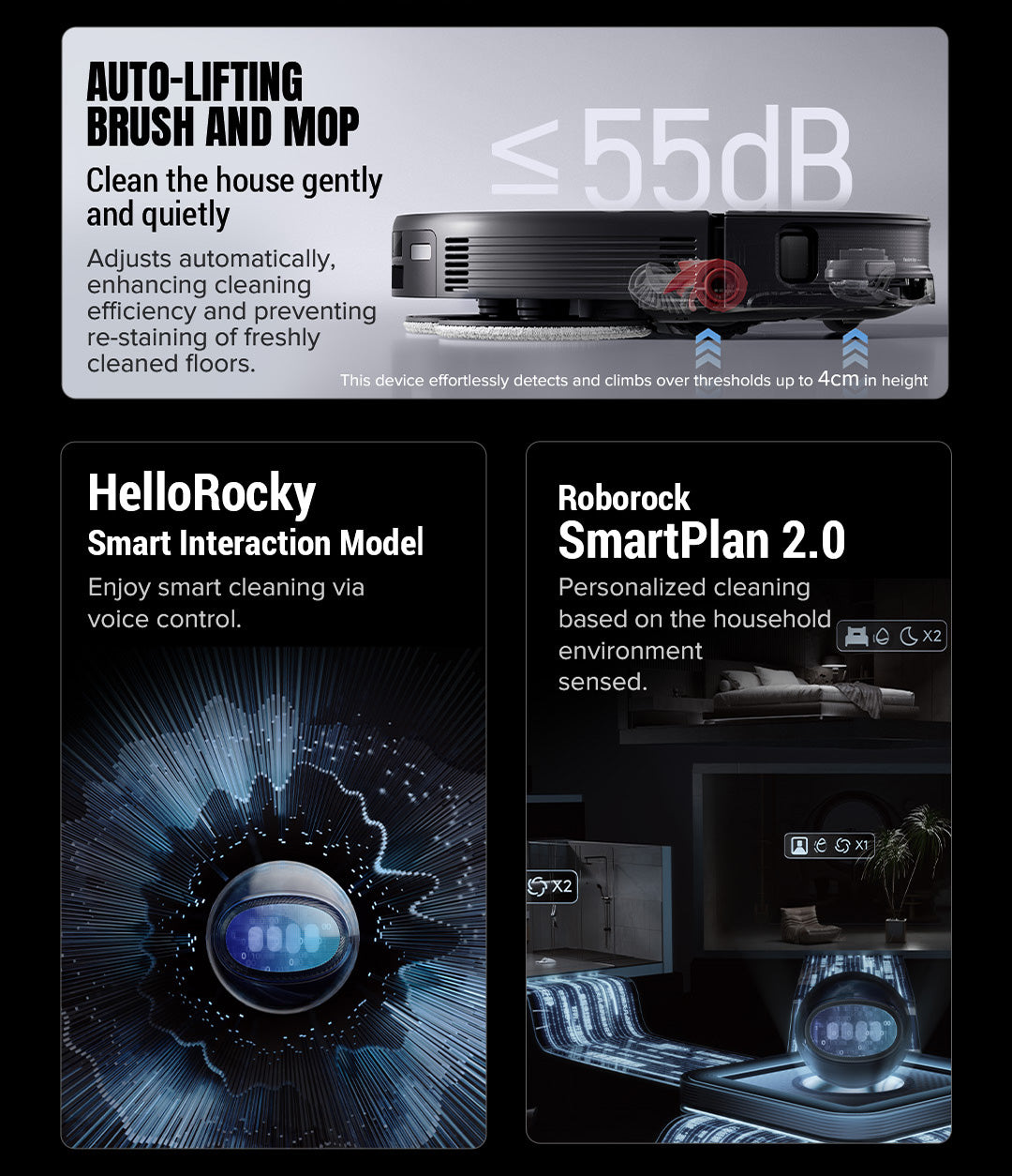 Roborock Saros 10R Robot Vacuum Black