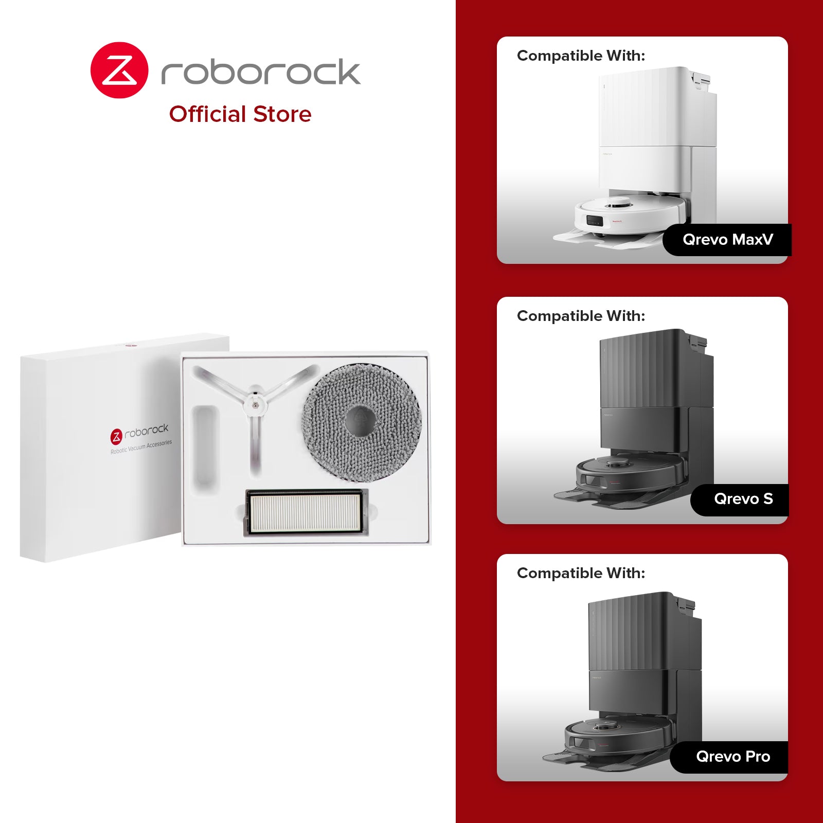 Roborock Accessories Pack for Qrevo MaxV/Qrevo S/Qrevo Pro