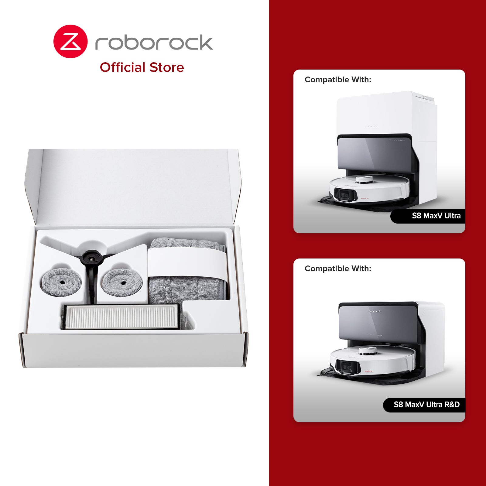 Roborock Accessories Pack for S8 MaxV Ultra/S8 MaxV Ultra(R&D)