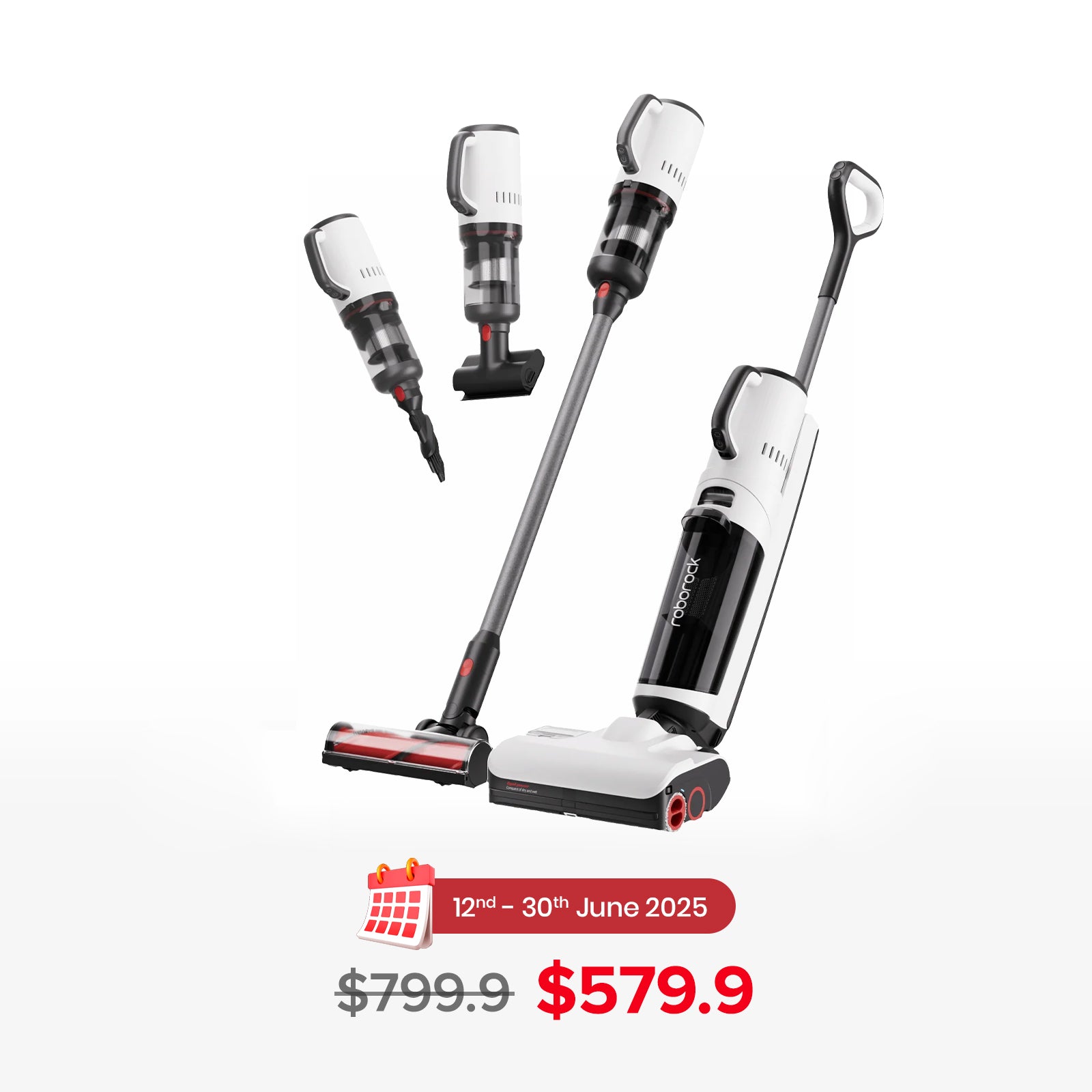 Roborock Dyad Pro Combo Wet&Dry Cordless Vacuum Cleaner | Floor Wash & Vacuum Carpets & Furnitures | Self Clean&Dry (Pre-order)