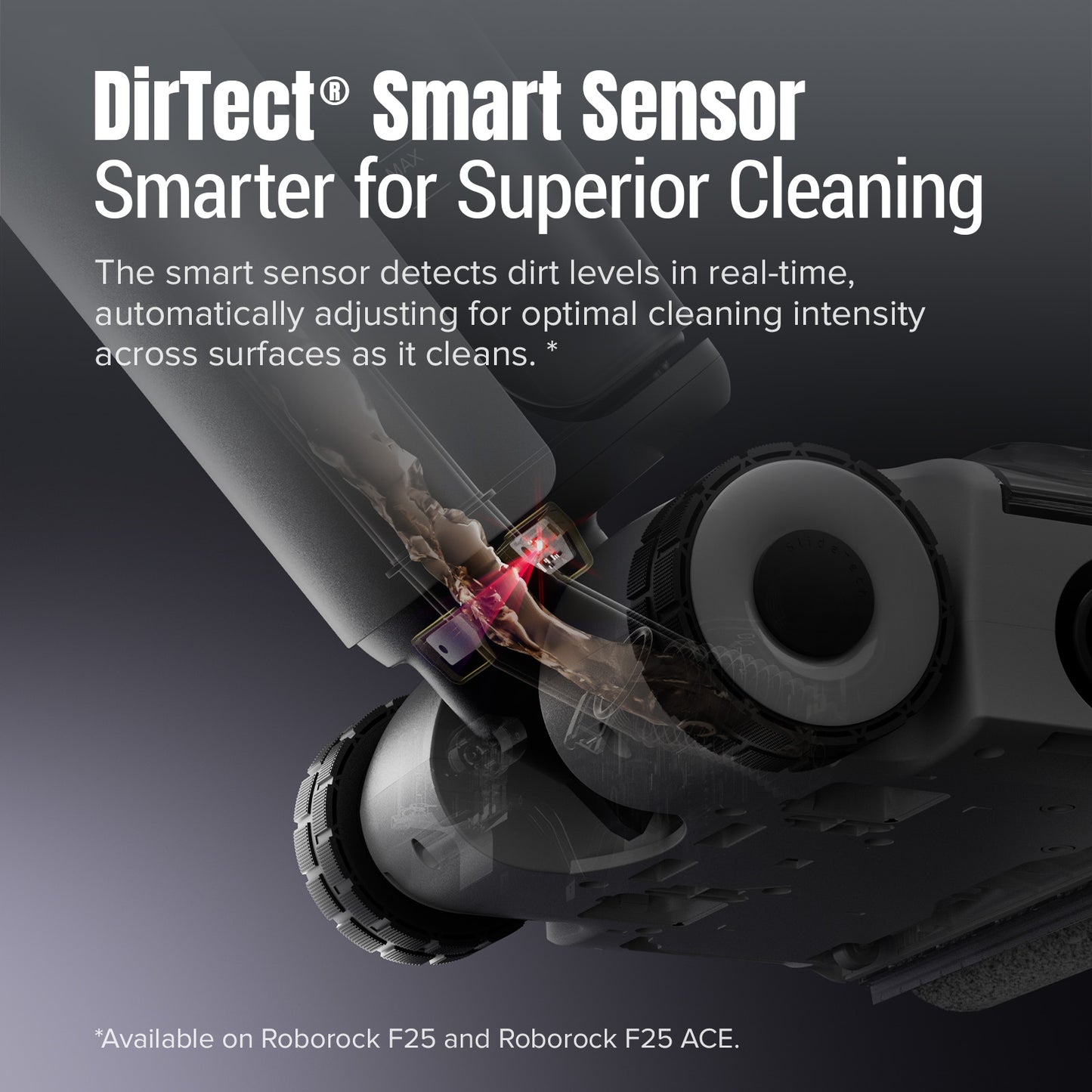 Roborock F25 ACE Wet & Dry Robot Vacuum Cleaner Black