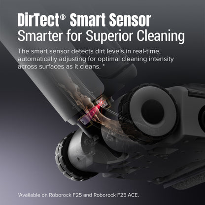Roborock F25 ACE Wet & Dry Robot Vacuum Cleaner Black