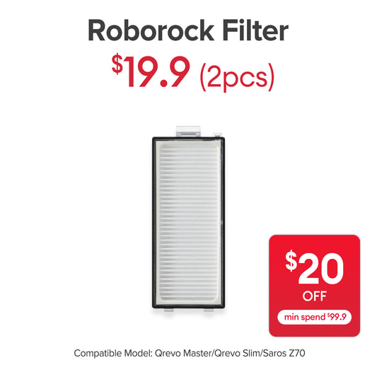 Filter for Roborock Qrevo Master/Qrevo Slim/Saros Z70