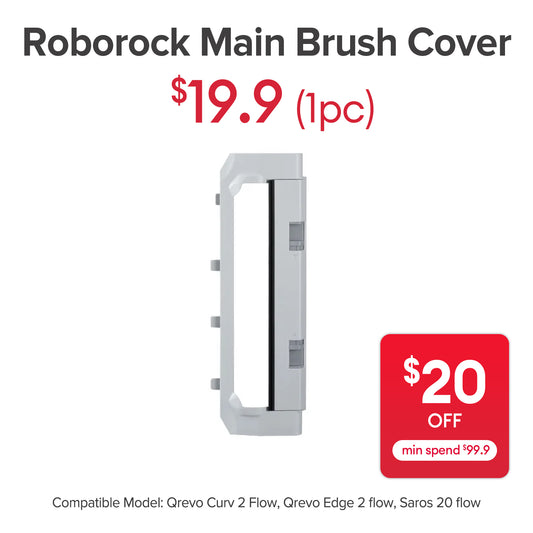 Main Brush Cover for Roborock Qrevo Curv 2 Flow