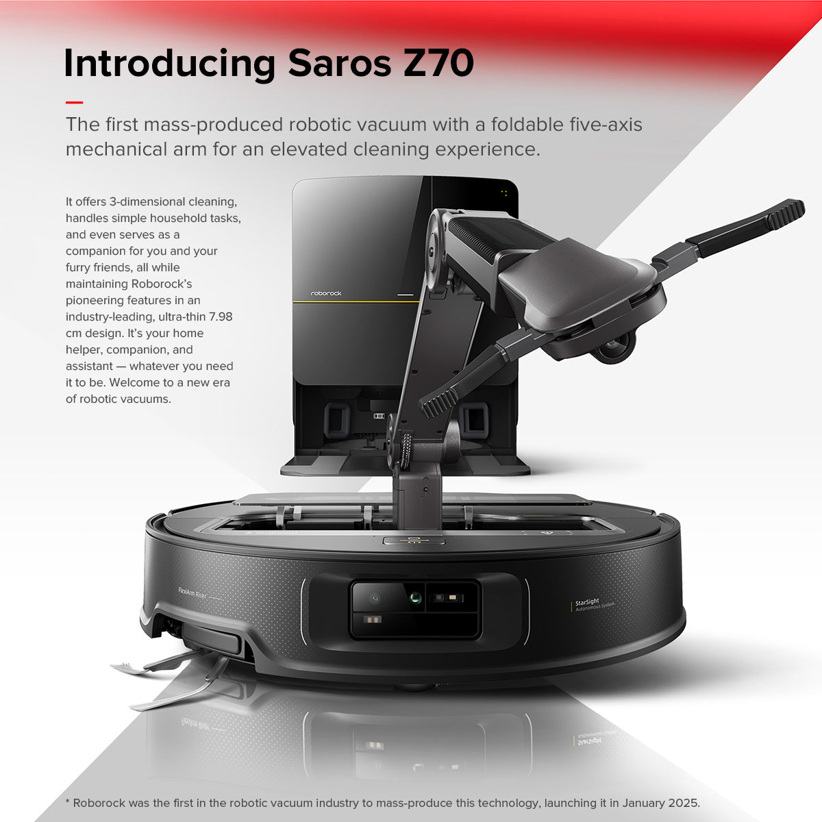 New Launch Pre Order Roborock Saros Z70 | Industry-1st Omni Grip&AdaptiLift Chassis