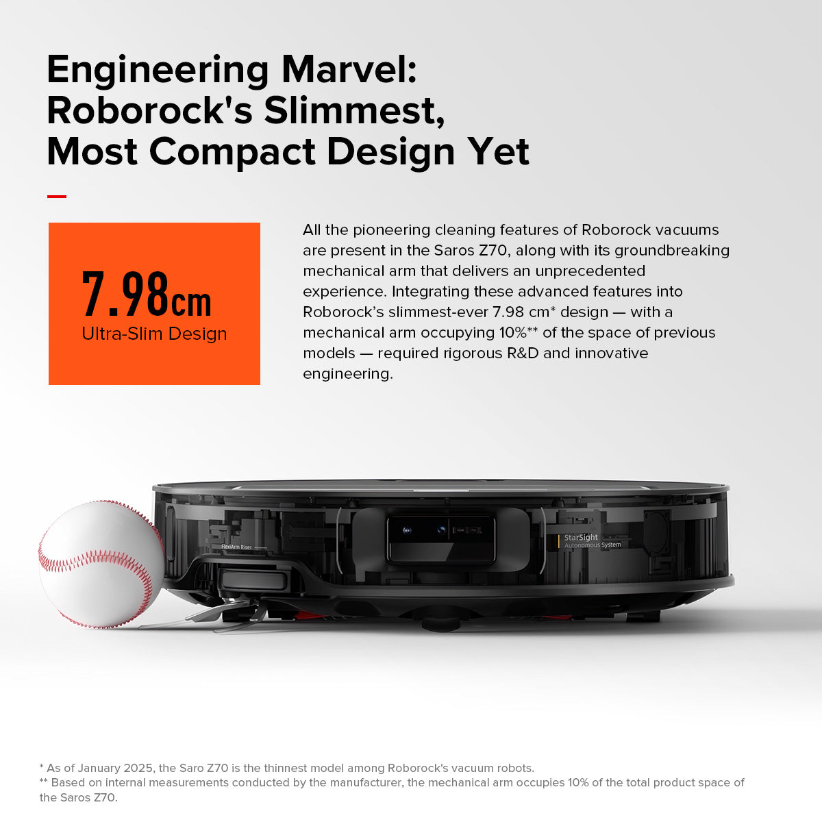 New Launch Pre Order Roborock Saros Z70 | Industry-1st Omni Grip&AdaptiLift Chassis