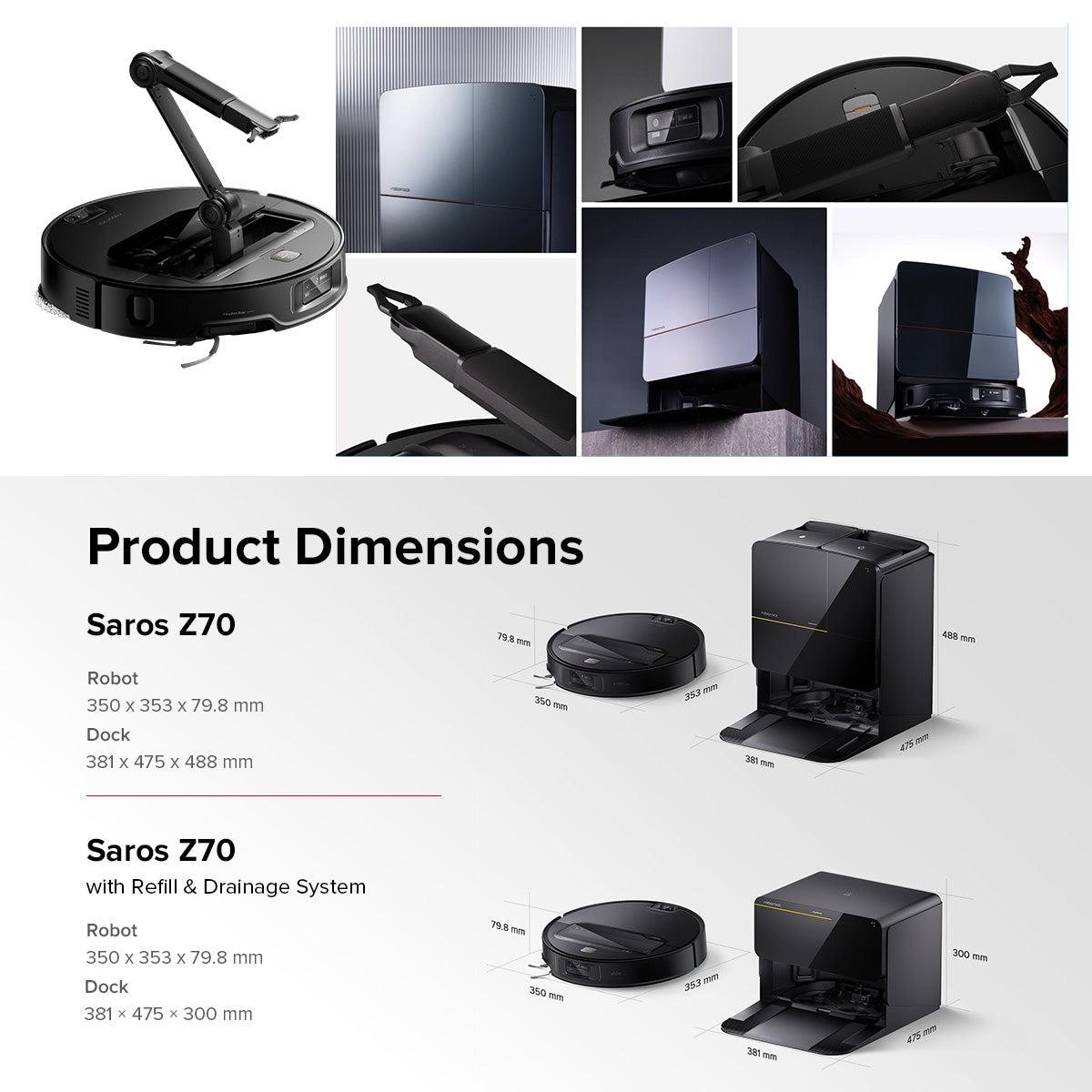 New Launch Pre Order Roborock Saros Z70 | Industry-1st Omni Grip&AdaptiLift Chassis