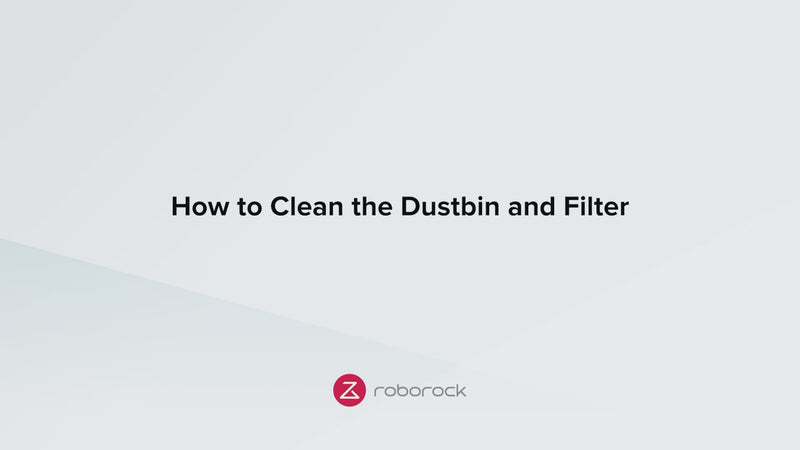 Cleaning the dustbin and filter