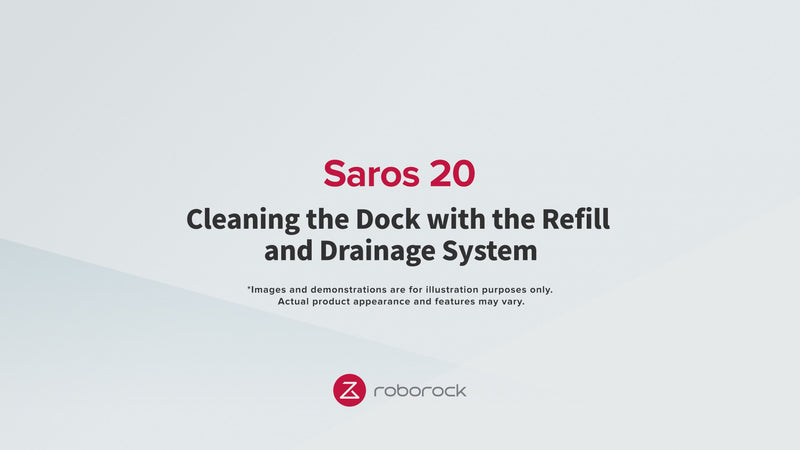 Cleaning the refill and drainage dock