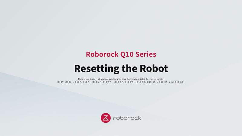 Resetting your robot