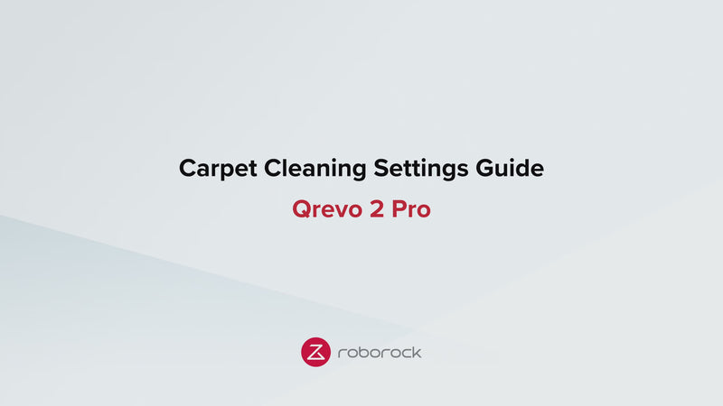 Carpet cleaning settings