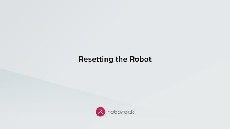 Resetting your robot
