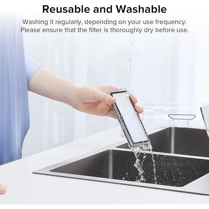 Roborock Washable Filter Compatible for Roborock Qrevo Robot Vacuum Cleaner / Replacement Filter