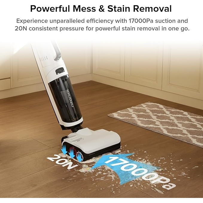 Roborock Dyad Pro Combo Wet&Dry Cordless Vacuum Cleaner | Floor Wash & Vacuum Carpets & Furnitures | Self Clean&Dry