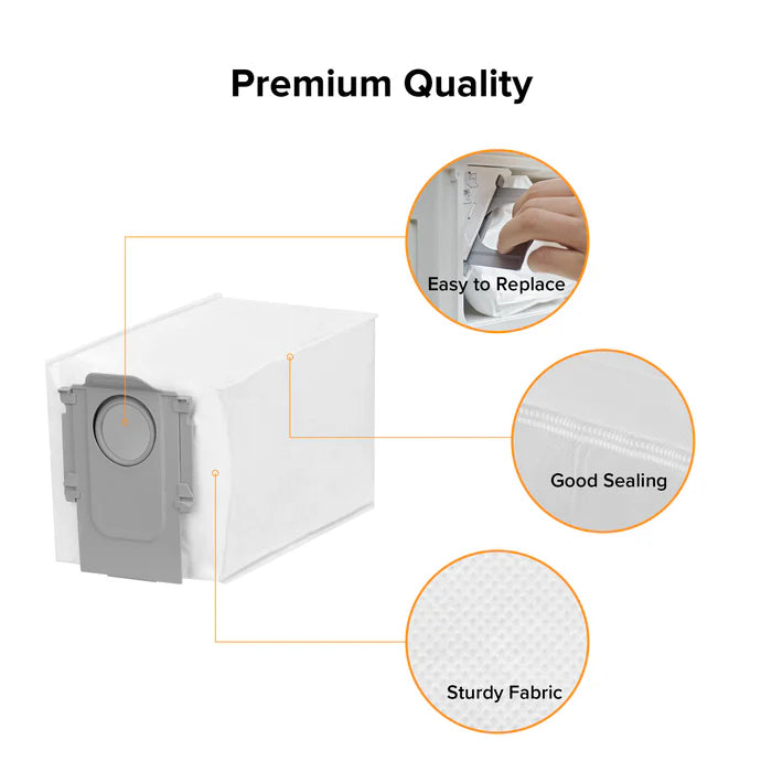 Dust Bag for Roborock S8 MaxV Ultra/Qrevo Series/Saros Series