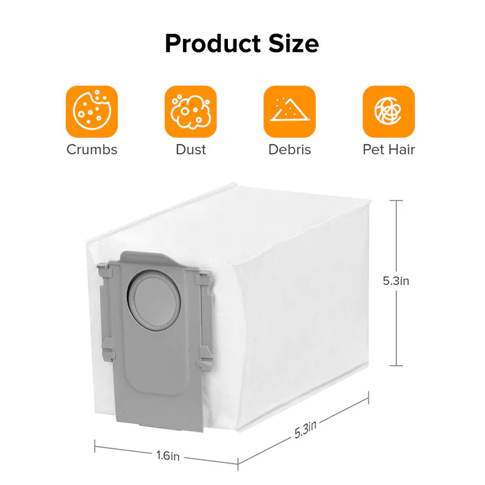 Dust Bag for Roborock S8 MaxV Ultra/Qrevo Series/Saros Series