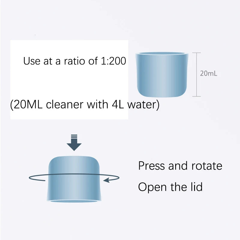 Roborock Floor Cleaning Detergent Multi-Surface Cleaner Cleaning Solution For Roborock Vacuum