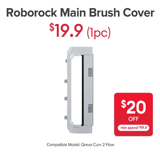 Main Brush Cover for Roborock Qrevo Curv 2 Flow