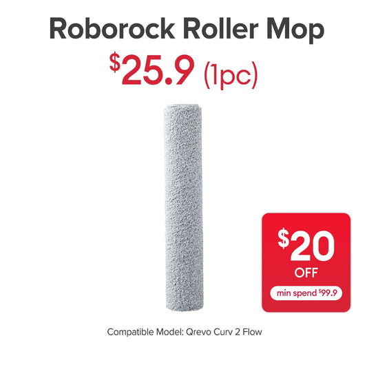 Roller Mop for Roborock Qrevo Curv 2 Flow