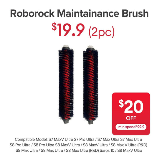 Maintainance Brush for Roborock S7 MaxV Ultra S7 Pro Ultra / S7 Max Ultra S7 Max Ultra S8 Pro Ultra / S8 Pro Ultra
